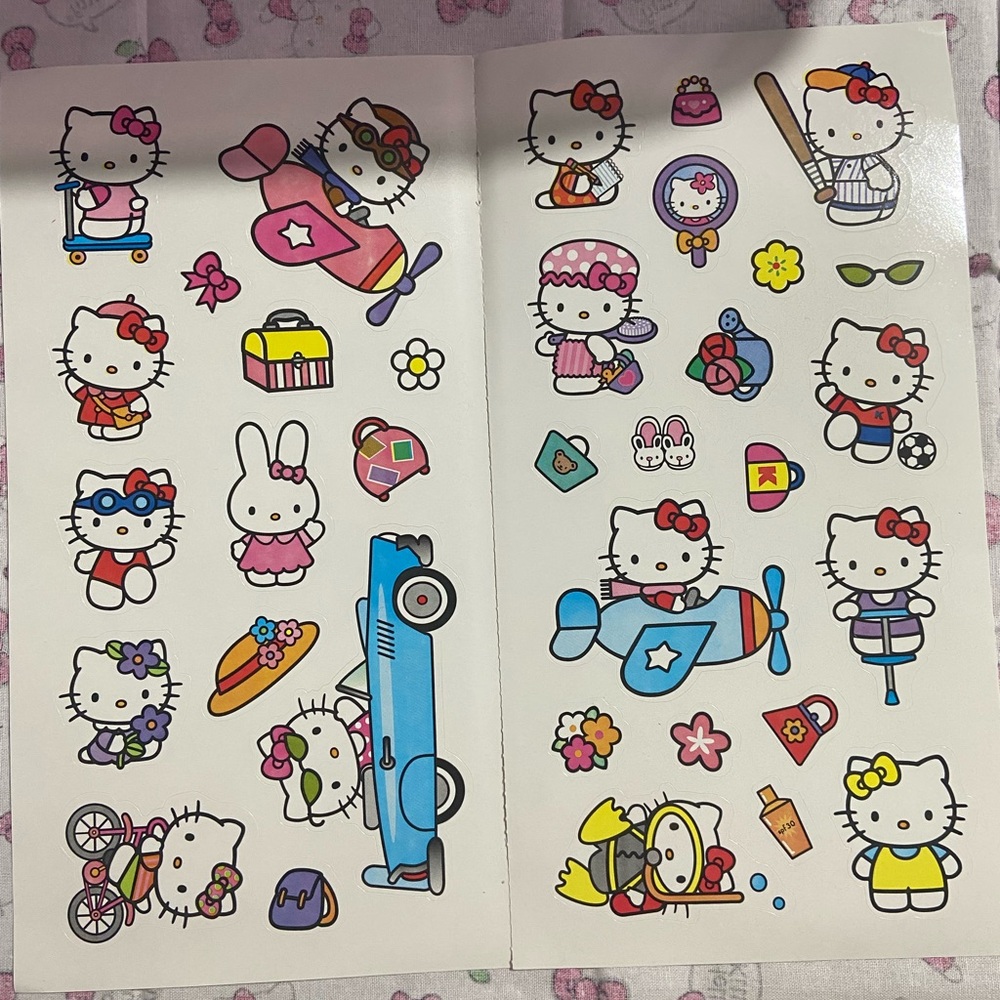 Hello kitty stickers from the 2000’s or late 90’s. Rare find